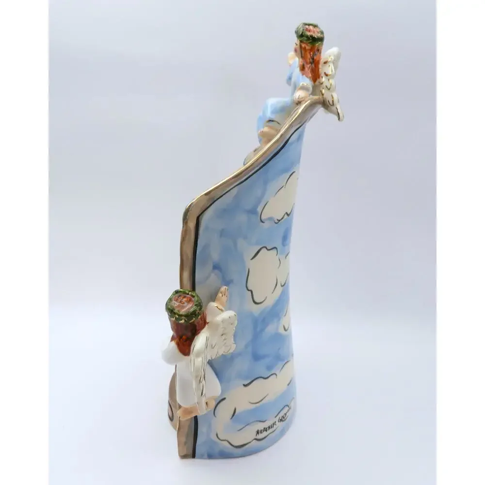 Blue Sky Clayworks Heather Goldminc Cathedral of Angels Tealight Holder 2003